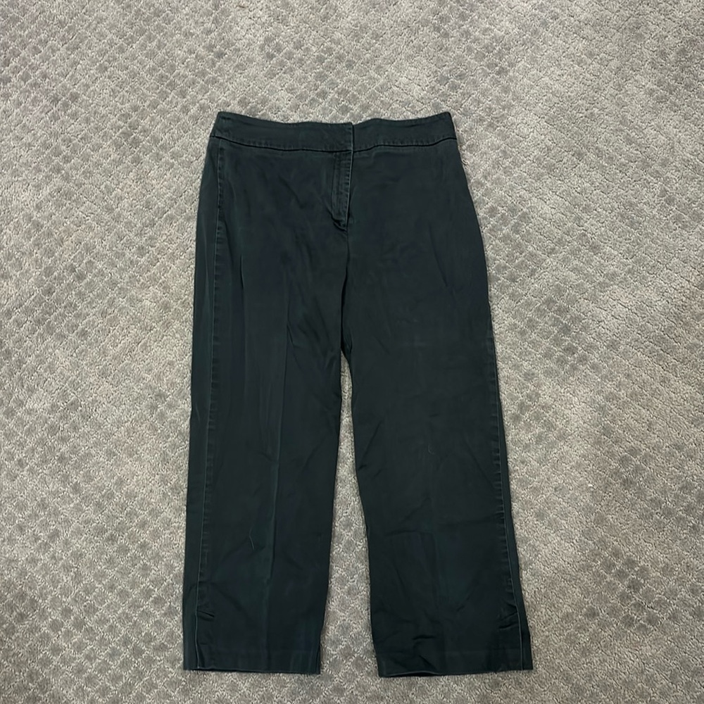 croft & barrow black dress pants cropped